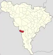 Localizare în cadrul județului