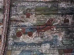 Sf. Ilie. Pictură din biserica de lemn din Sic.