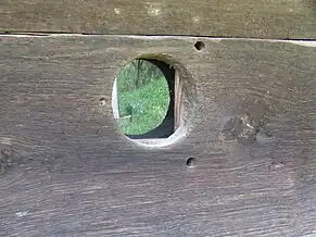 Detaliu. Biserica de lemn din Sic.