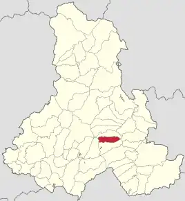 Localizare în cadrul județului