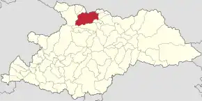 Localizarea orașului in județul Maramureș