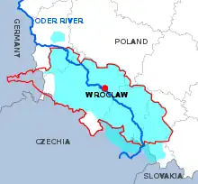 Poziția regiunii Silezia
