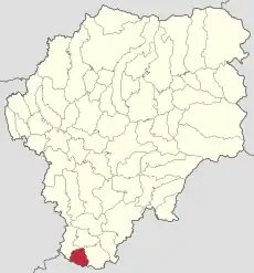 Localizare în cadrul județului