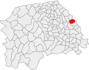 Poziția localității Siminicea