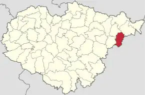 Localizare în cadrul județului