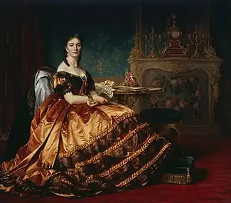 Portretul Emiliei Włodkowska, de Józef Simmler, 1865