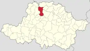 Localizare în cadrul județului