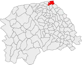 Poziția localității Siret