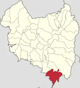 Amplasarea în cadrul județului