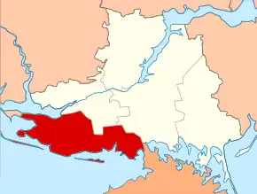 Poziția localității Raionul Skadovsk, Herson