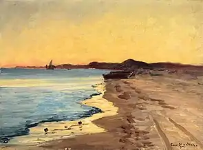 Plaja sudică după apus