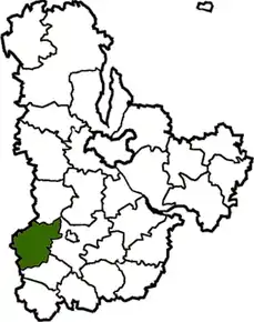 Poziția localității Skvîra