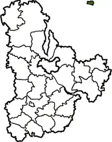 Poziția localității Slavutîci