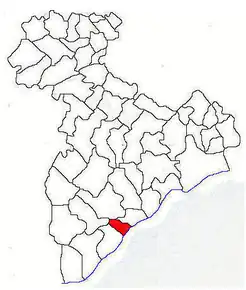 Poziția localității Slobozia