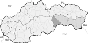 Poziția localității Rožňava