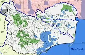 Amplasarea în cadrul județului