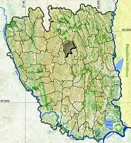 Amplasarea în cadrul județului



		
Localizarea comunei pe harta României