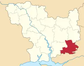 Poziția localității Snihurivka