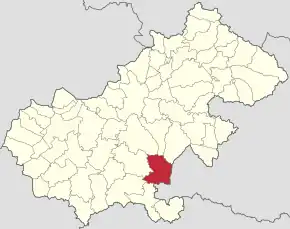 Localizare în cadrul județului