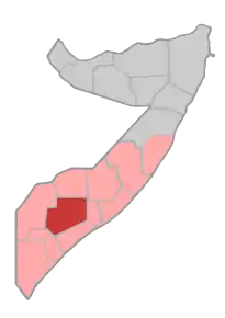 Poziția regiunii Bay