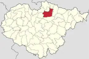 Localizare în cadrul județului