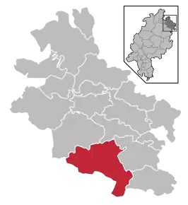 Poziția localității Sontra