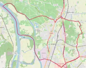 Poziția localității Sorgues