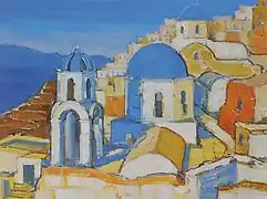 Peisaj din Santorini (Grecia), 2009