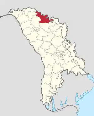 Raionul Soroca pe harta Republicii Moldova