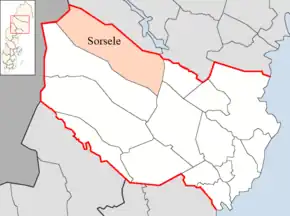 Localizarea comunei în cadrul comitatului