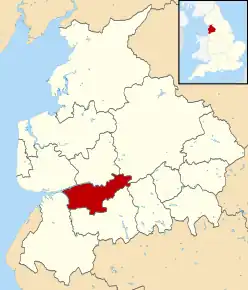 Poziția localității South Ribble