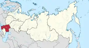 Poziția localității Districtul Federal Sudic