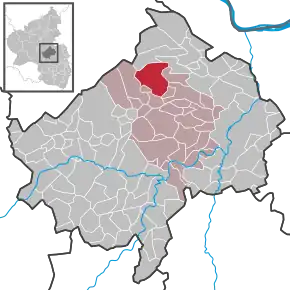 Poziția ortsgemeinde Spabrücken pe harta districtului Bad Kreuznach