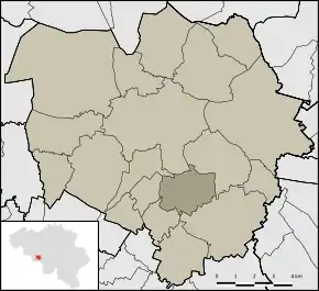 Poziția localității Spiennes