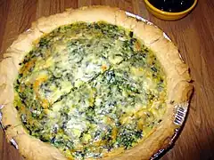 Quiche cu spanac