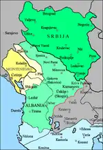 Ocupația de Albania, Serbia, Muntenegru și Grecia în timpul Primului Război Balcanic