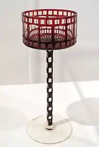 Pahar proiectat de Otto Prutscher, din Austria (1909)