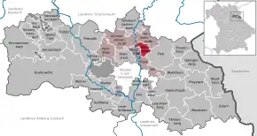 Poziția  Störnstein pe harta districtului Neustadt a.d.Waldnaab
