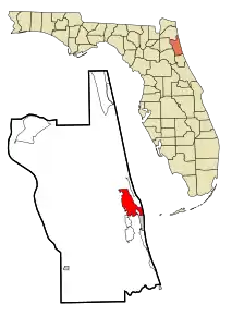 Location in St. Johns County and the U.S. state of Florida