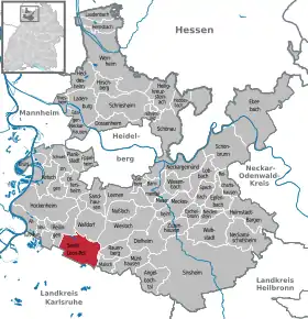 Poziția localității St. Leon-Rot