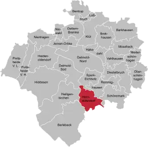 Poziția localității Hornoldendorf