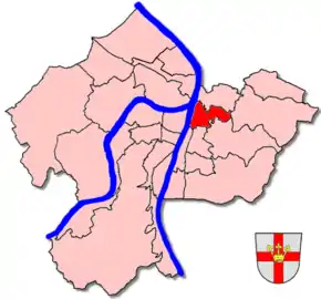 Poziția localității Koblenz-Ehrenbreitstein