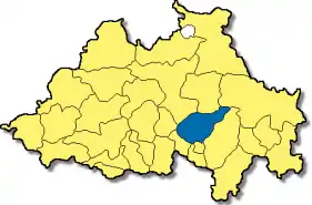 Poziția  Stammham pe harta districtului Eichstätt