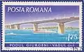 Podul Giurgeni-Vadu Oii pe un timbru românesc din 1972