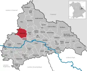 Poziția localității Stamsried