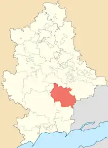 Poziția localității Raionul Starobeșeve