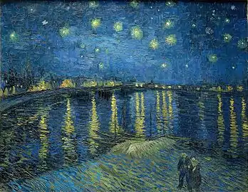 Vincent van Gogh, Nuit étoilée sur le Rhône, 1888
