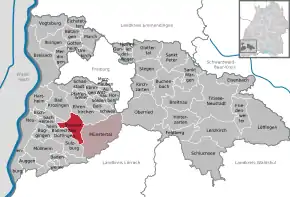 Poziția localității Staufen im Breisgau