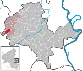 Poziția  Stein-Bockenheim pe harta districtului Alzey-Worms