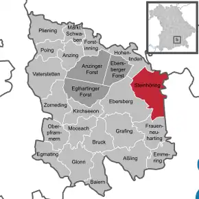 Poziția localității Steinhöring